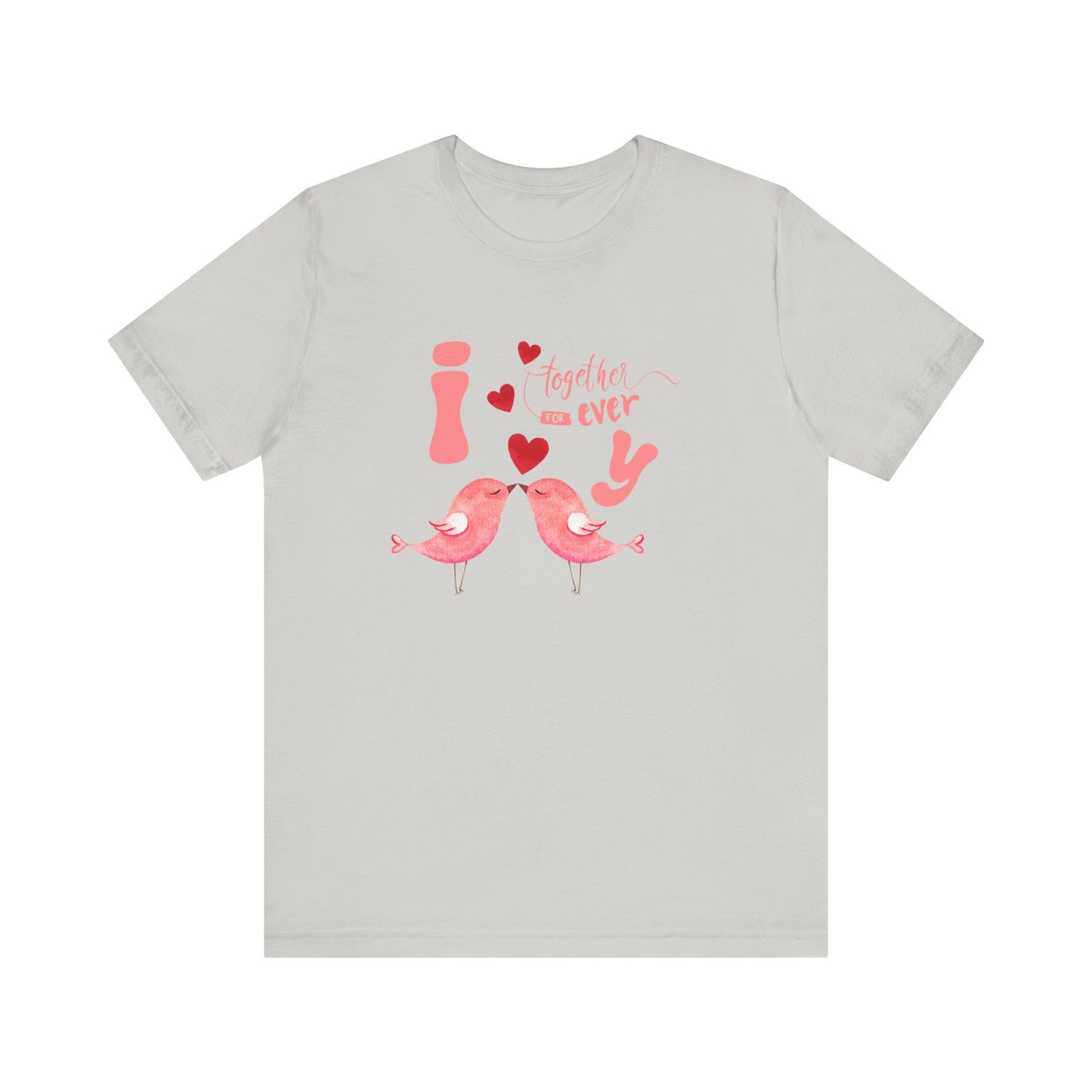 Forever love birds t-shirt - silver