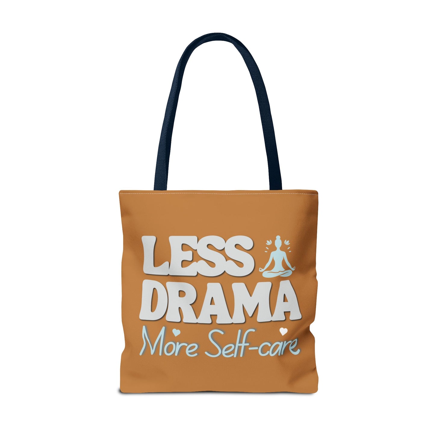 Canvas tote bag with black handle