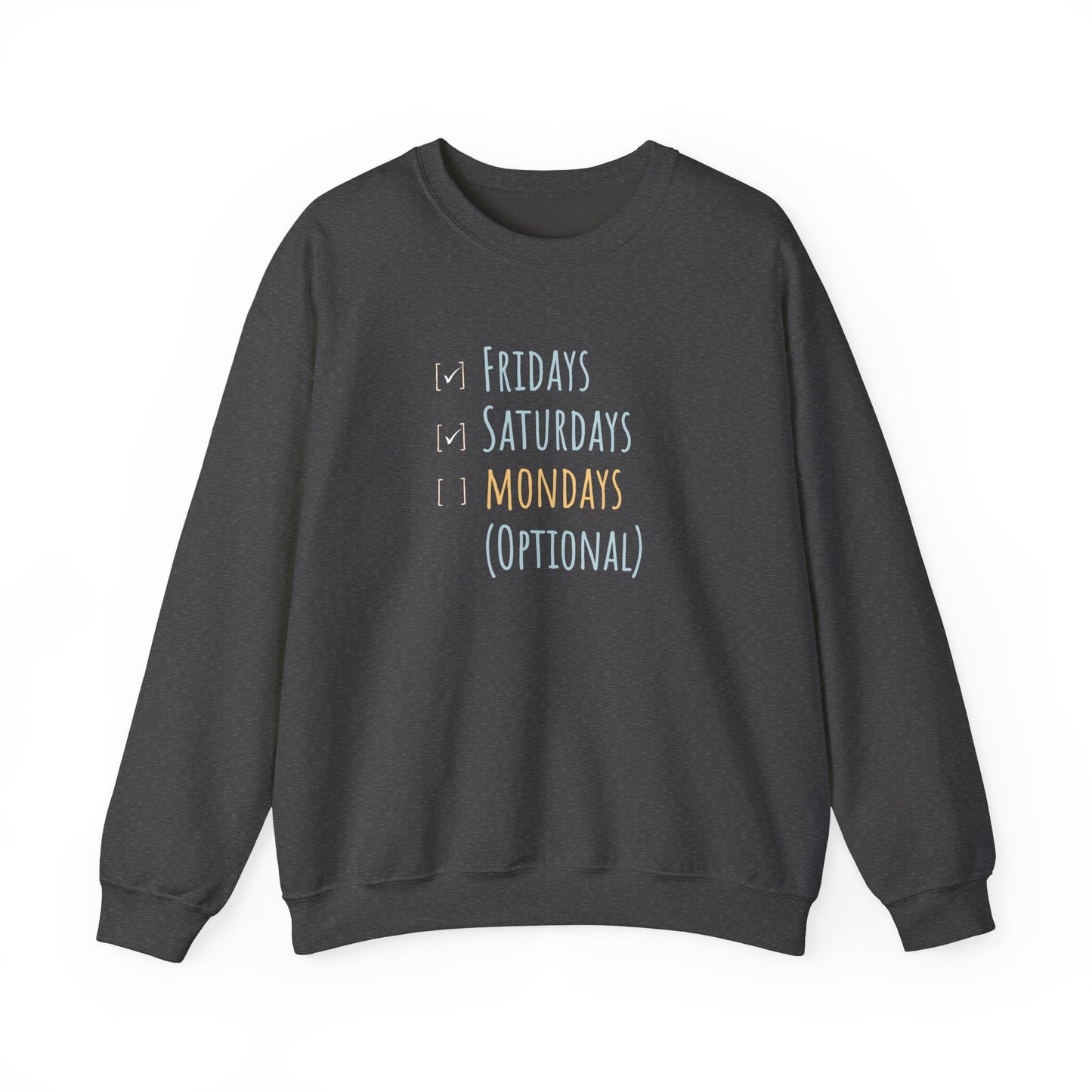 Weekend vibes sweatshirt - dark heather