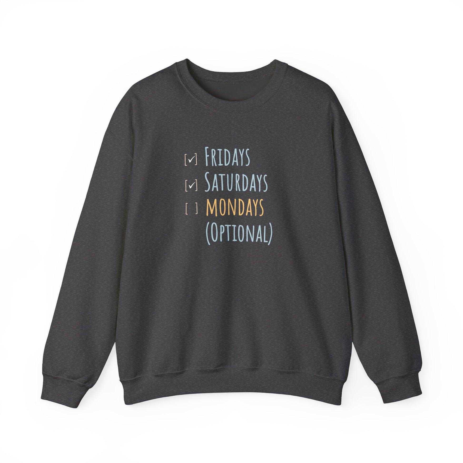 Weekend vibes sweatshirt - dark heather