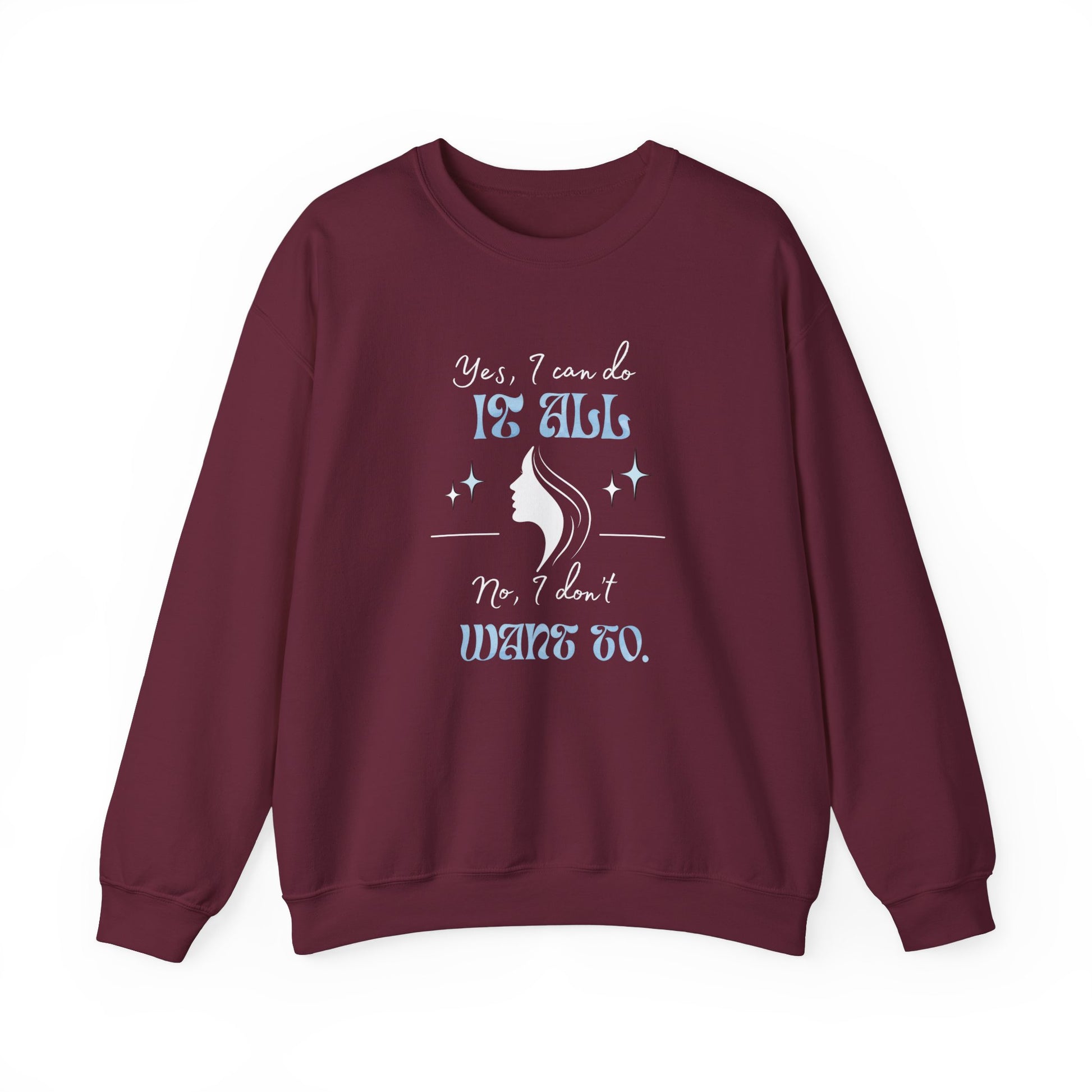 Cozy sarcastic sweatshirt - maroon