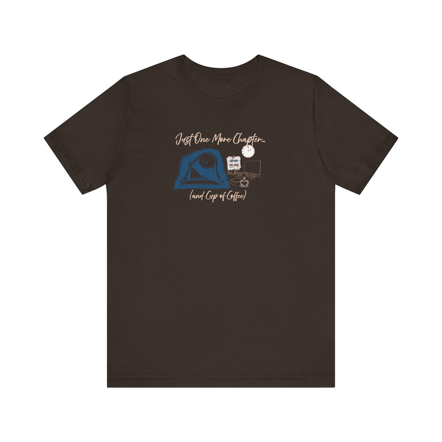 Just one more chapter t-shirt - Brown