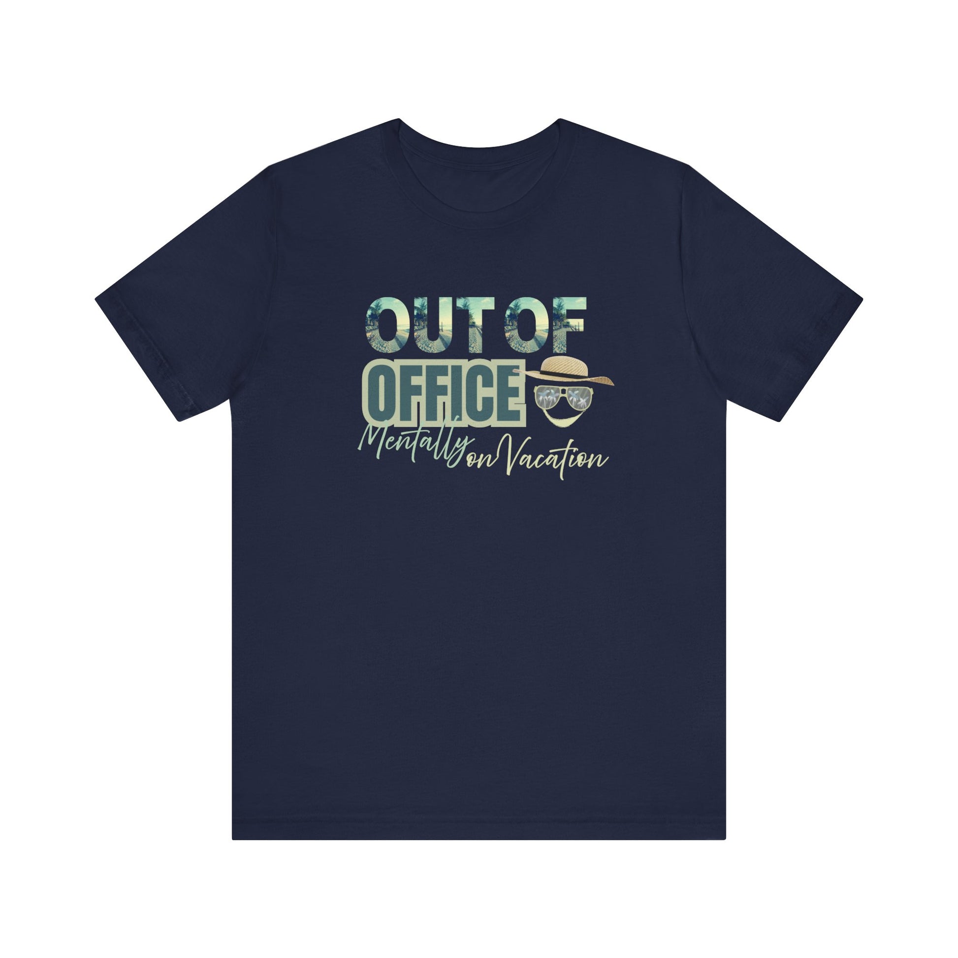 Funny vacation t-shirt - navy