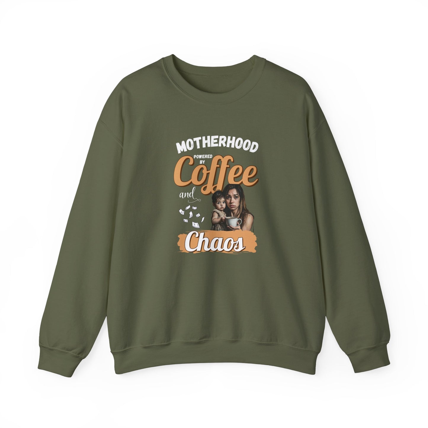 Comfy mom weatshirt - Military green