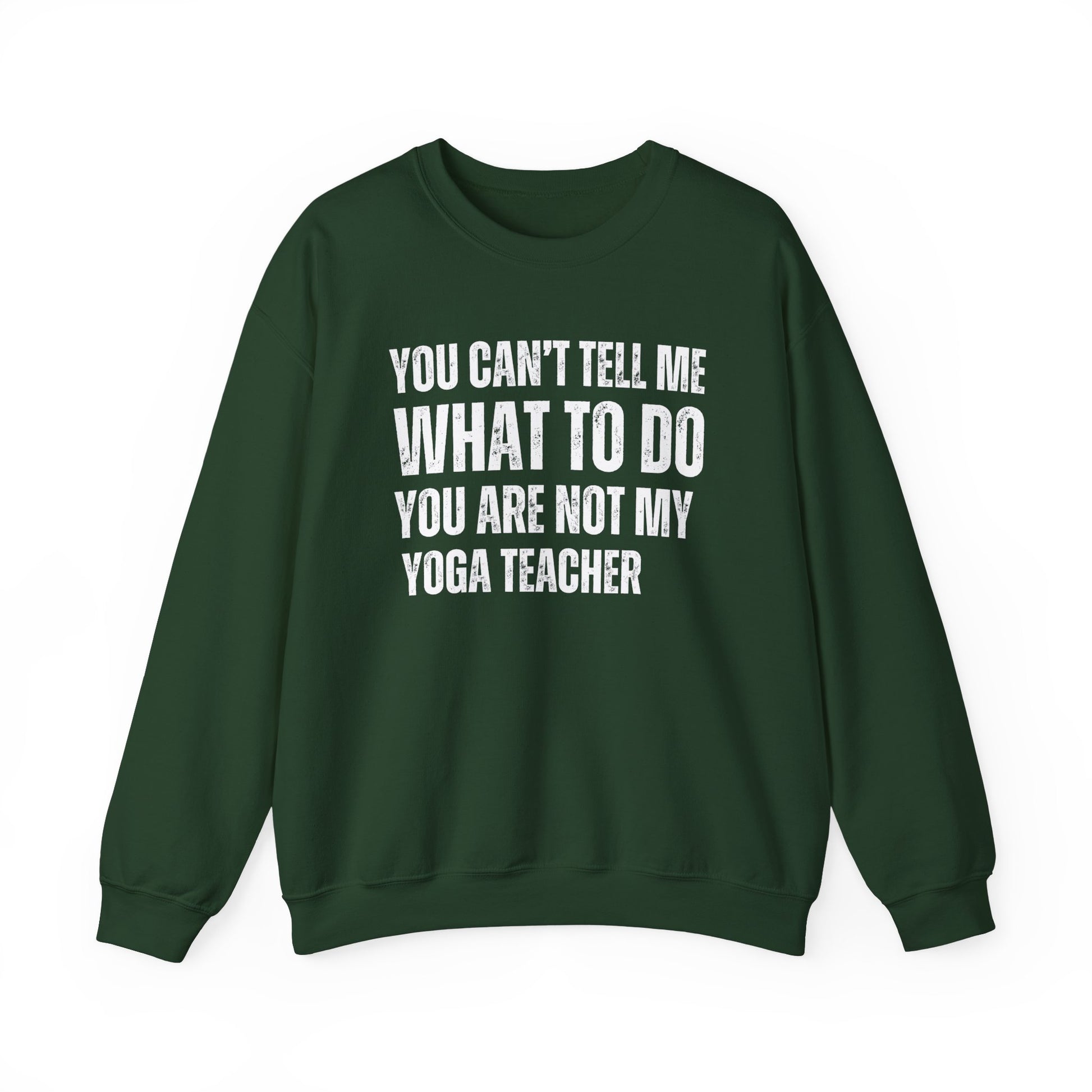 Empowering yoga  sweatshirt - Forest green