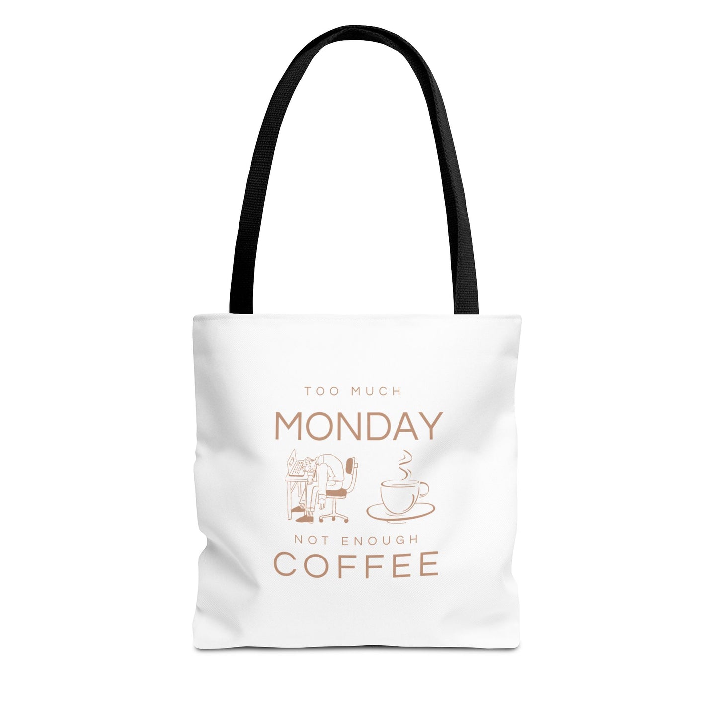 Monday mood tote with black handle