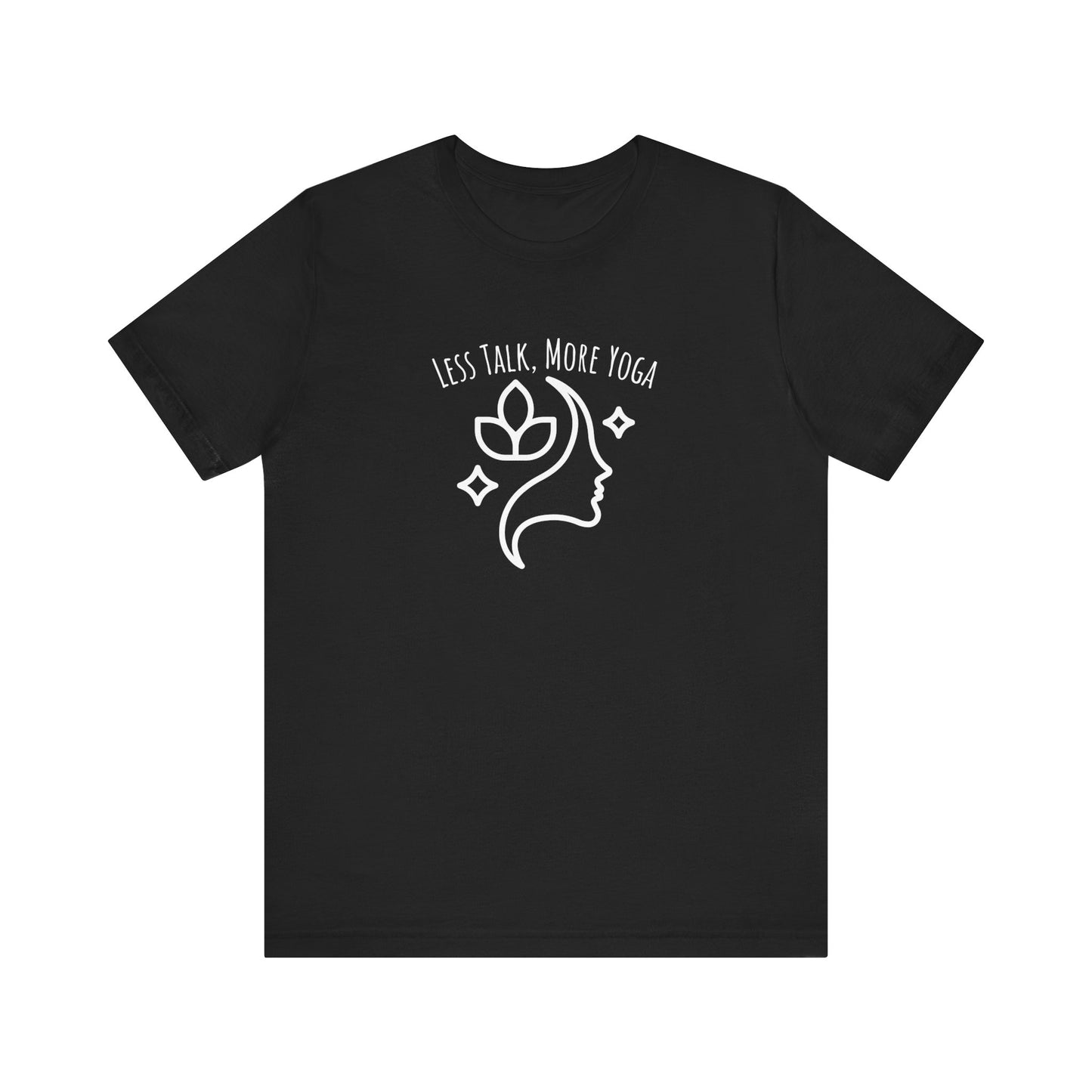 Less talk, more yoga t-shirt - Black