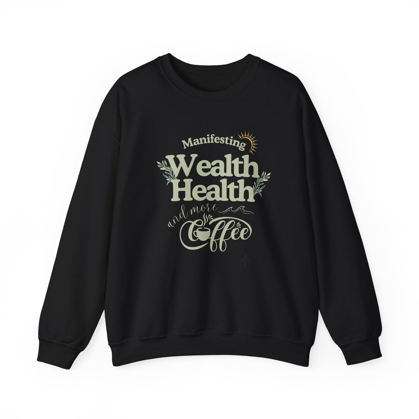 Cozy manifestation sweatshirt - black