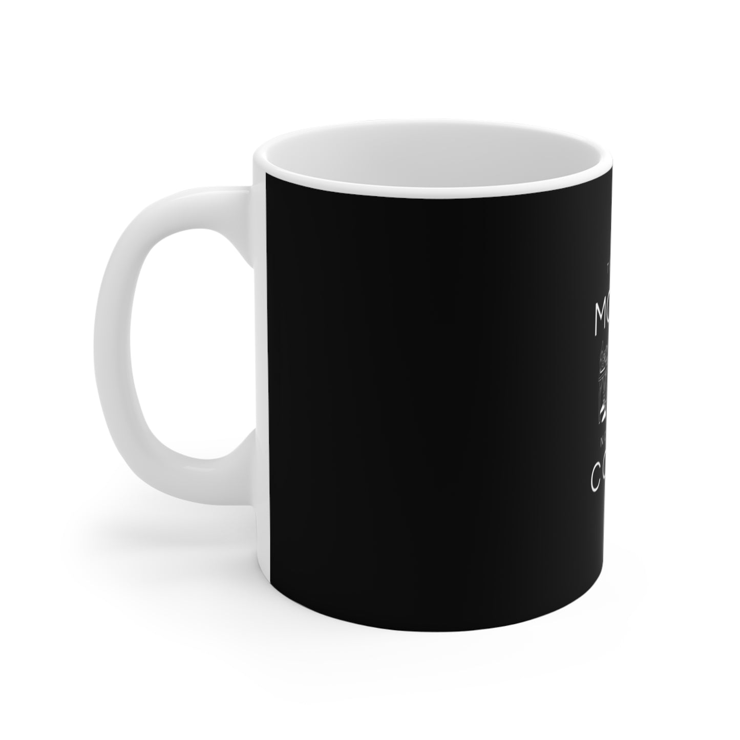 Too much monday mug - left view