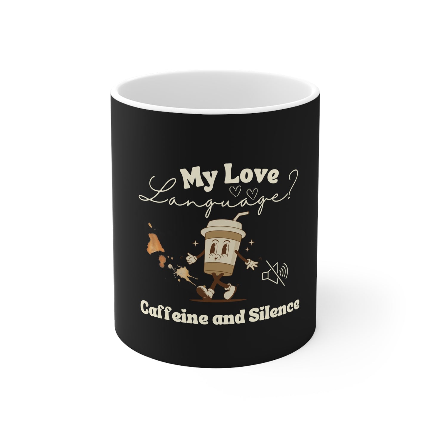 Sarcastic coffee mug - front- view