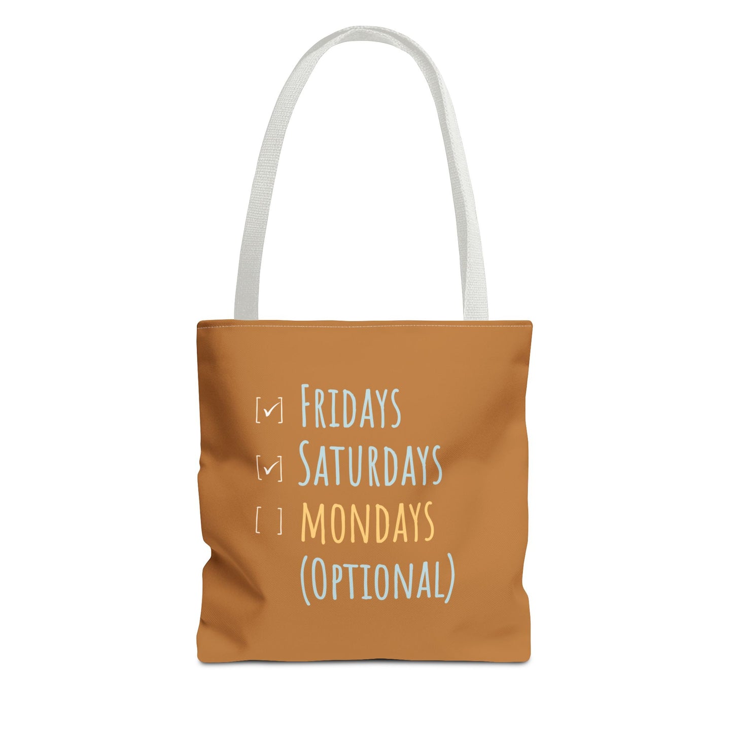 Funny tote bag with white handle