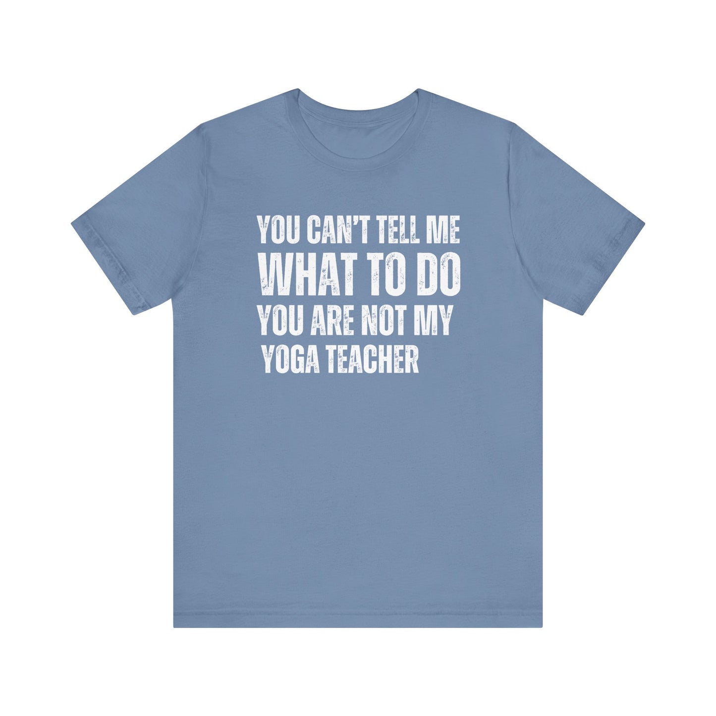 Playful yoga T-shirt - Steel Blue