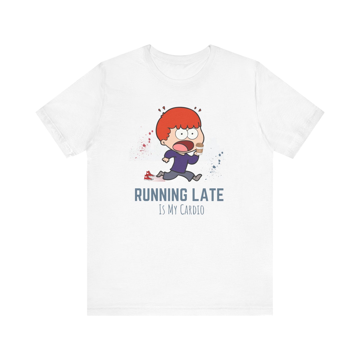 Funny running t-shirt - white