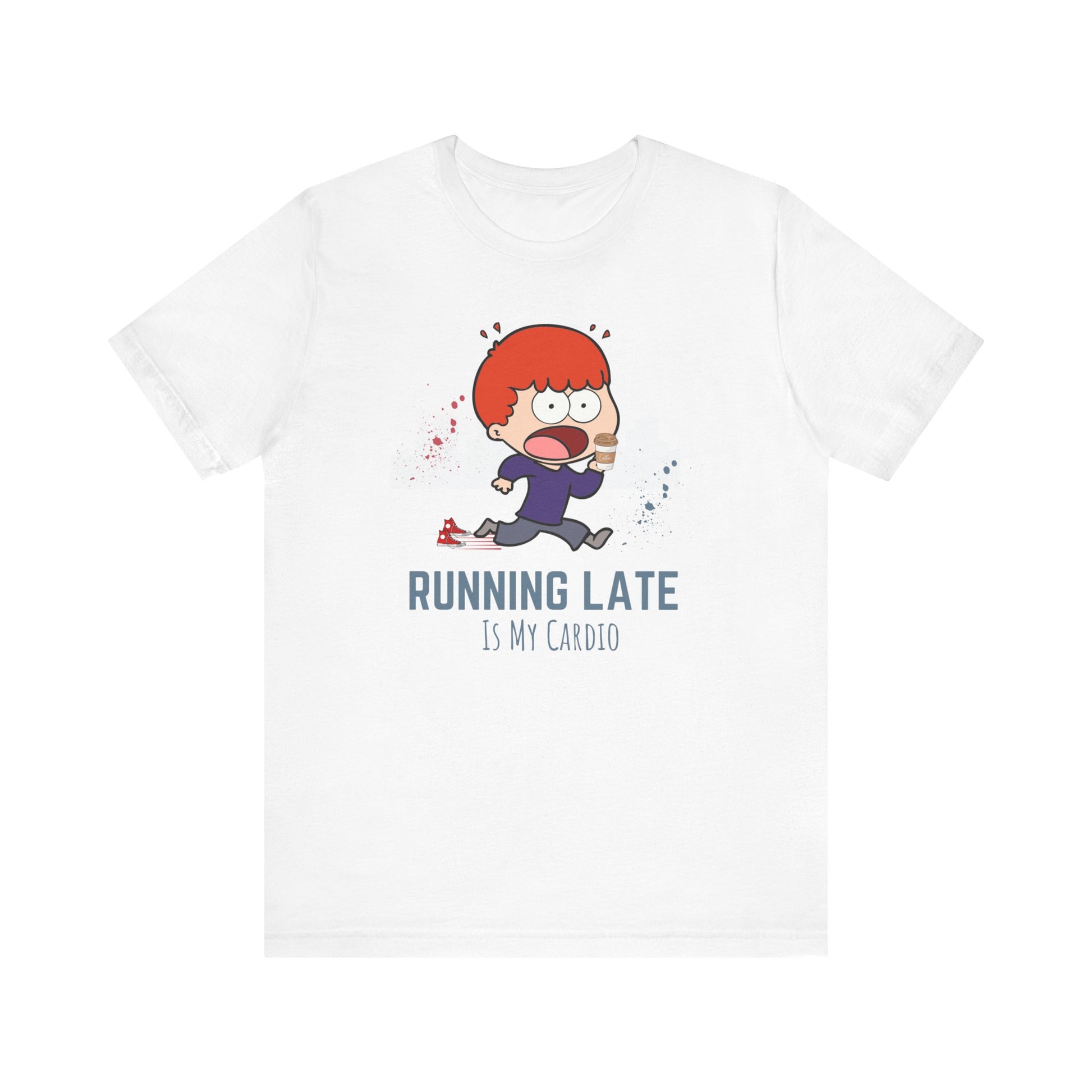 Funny running t-shirt - white