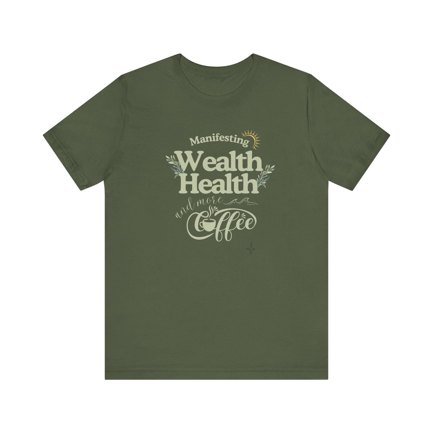 Trendy manifestation t-shirt - Military green
