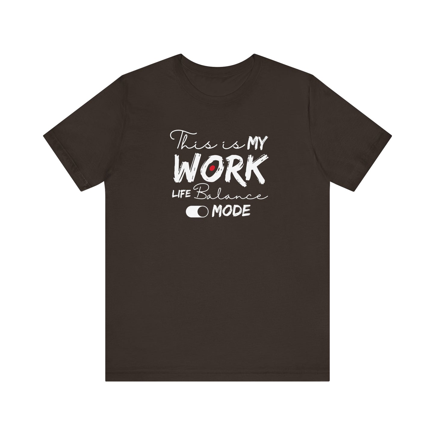 Relaxed work-life balance t-shirt - Brown