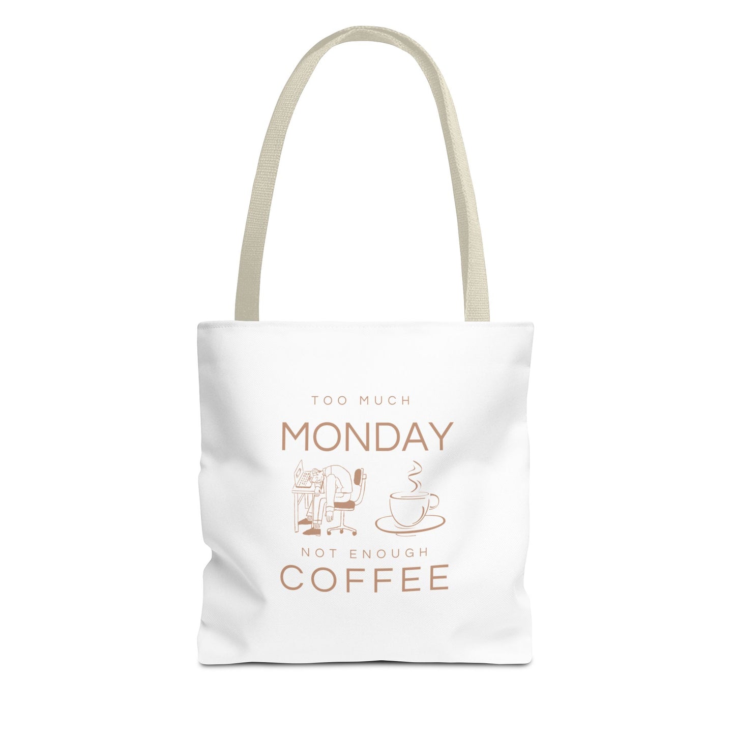 Monday mood tote with beige handle