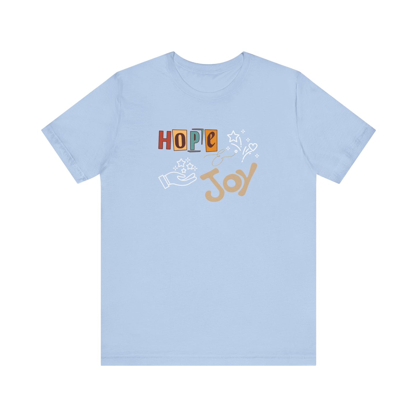 Hope and Joy T-shirt - Light blue