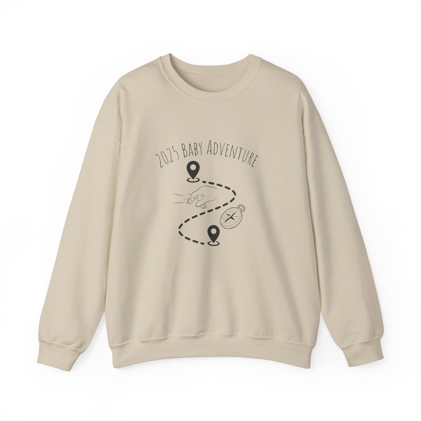 2025 Baby adventure sweatshirt - sand