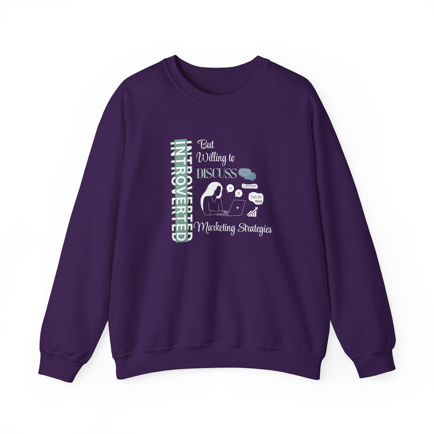 Quiet hustler sweatshirt - Purple