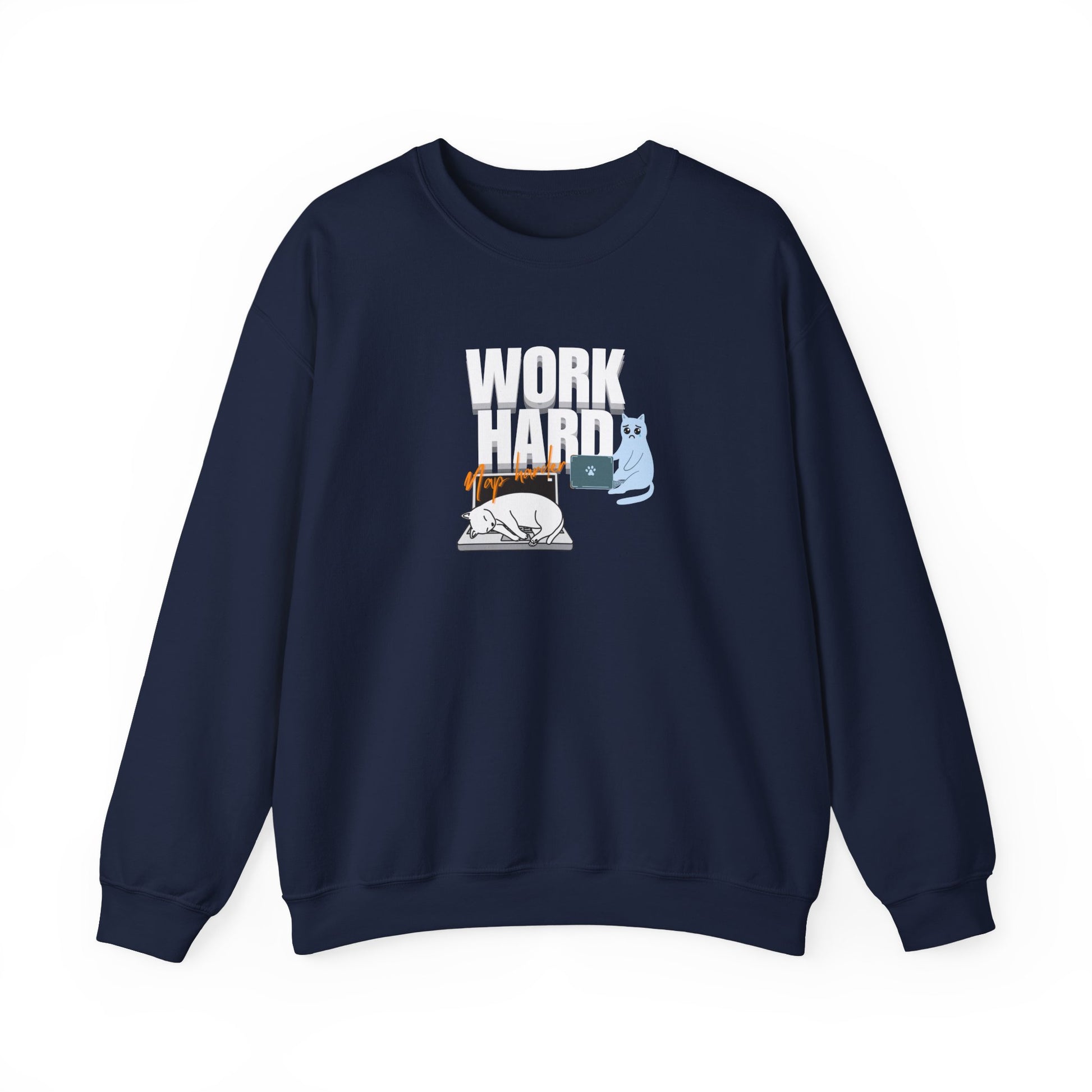Work hard, nap harder sweatshirt - navy