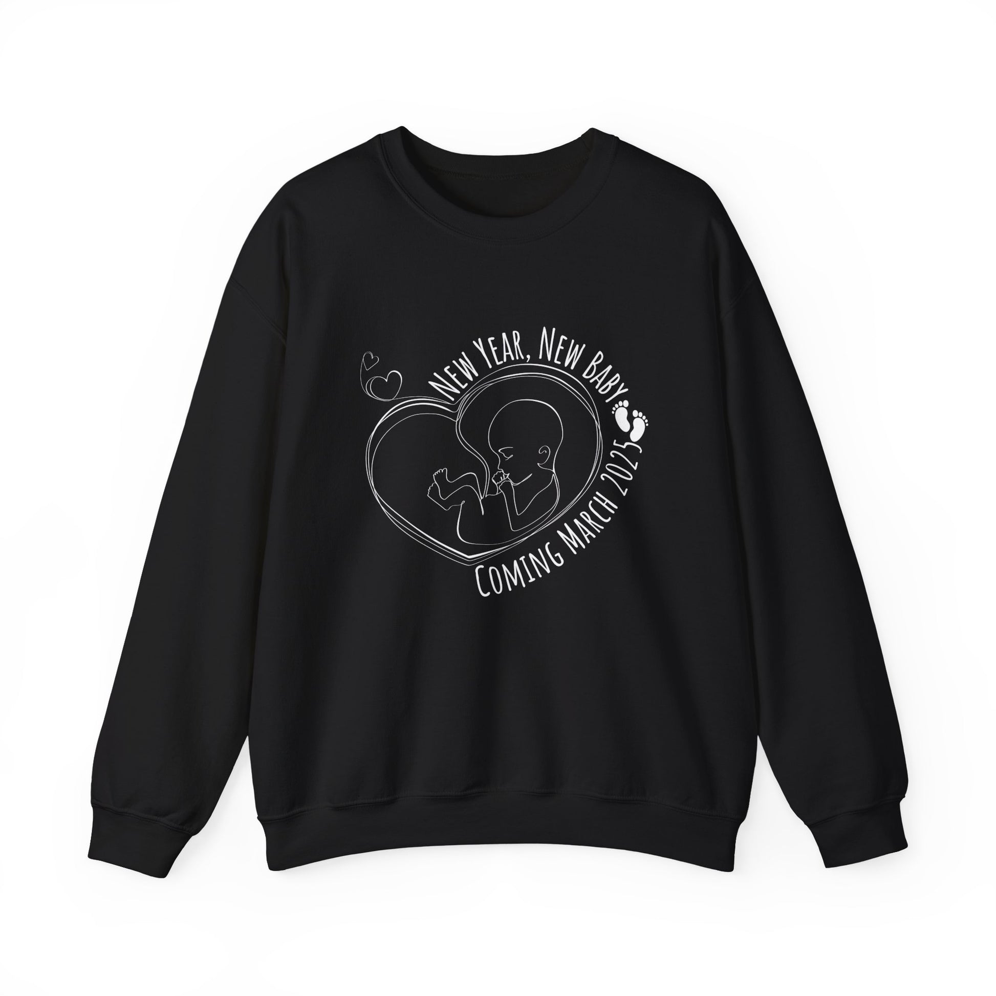 New year, new baby sweatshirt  - Black