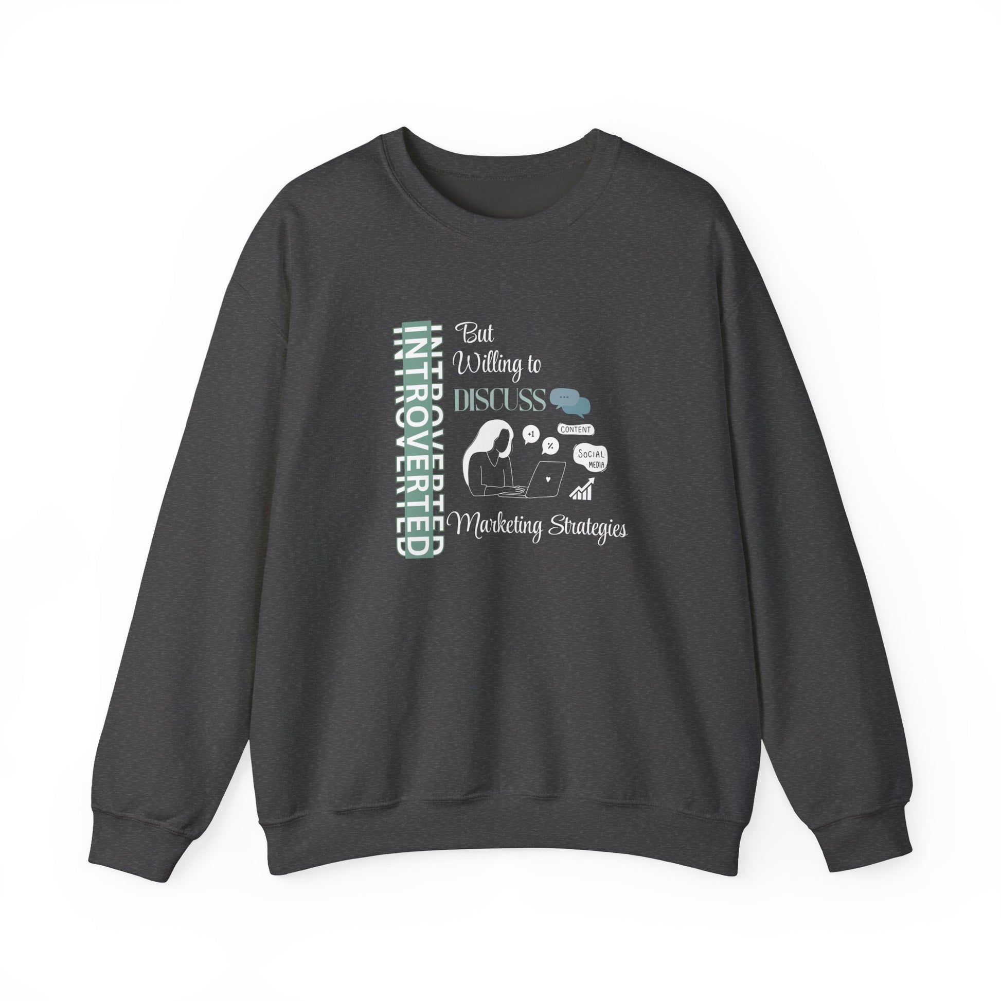 Quiet hustler sweatshirt - Dark heather