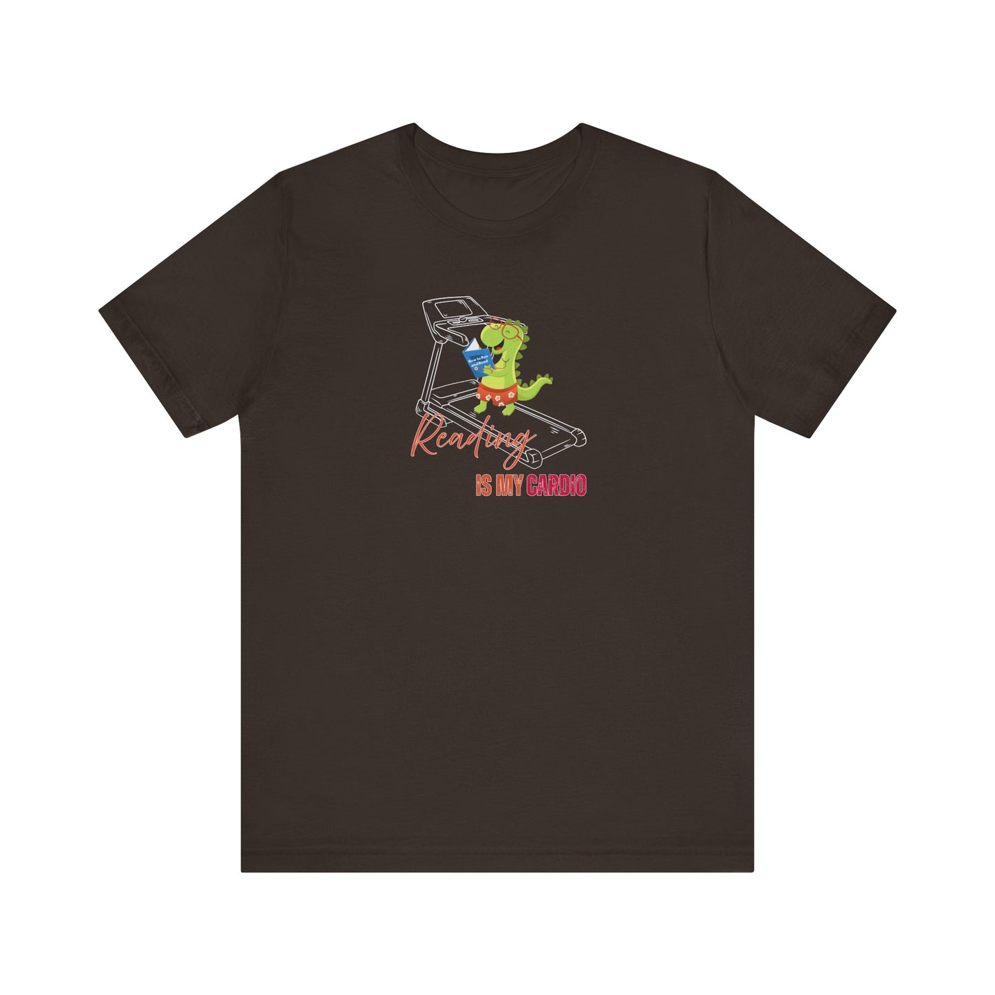 brown reading shirt design