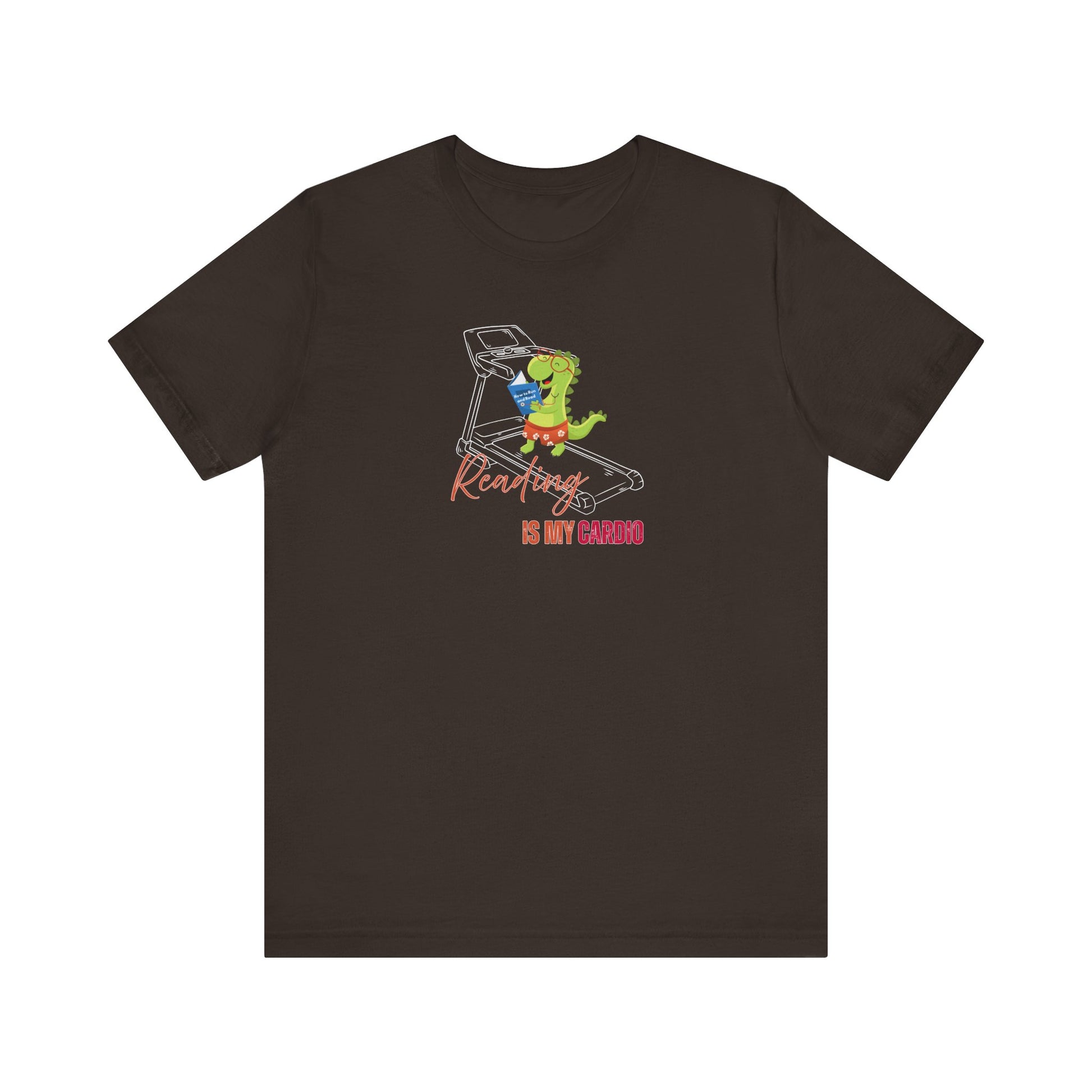 brown reading shirt design
