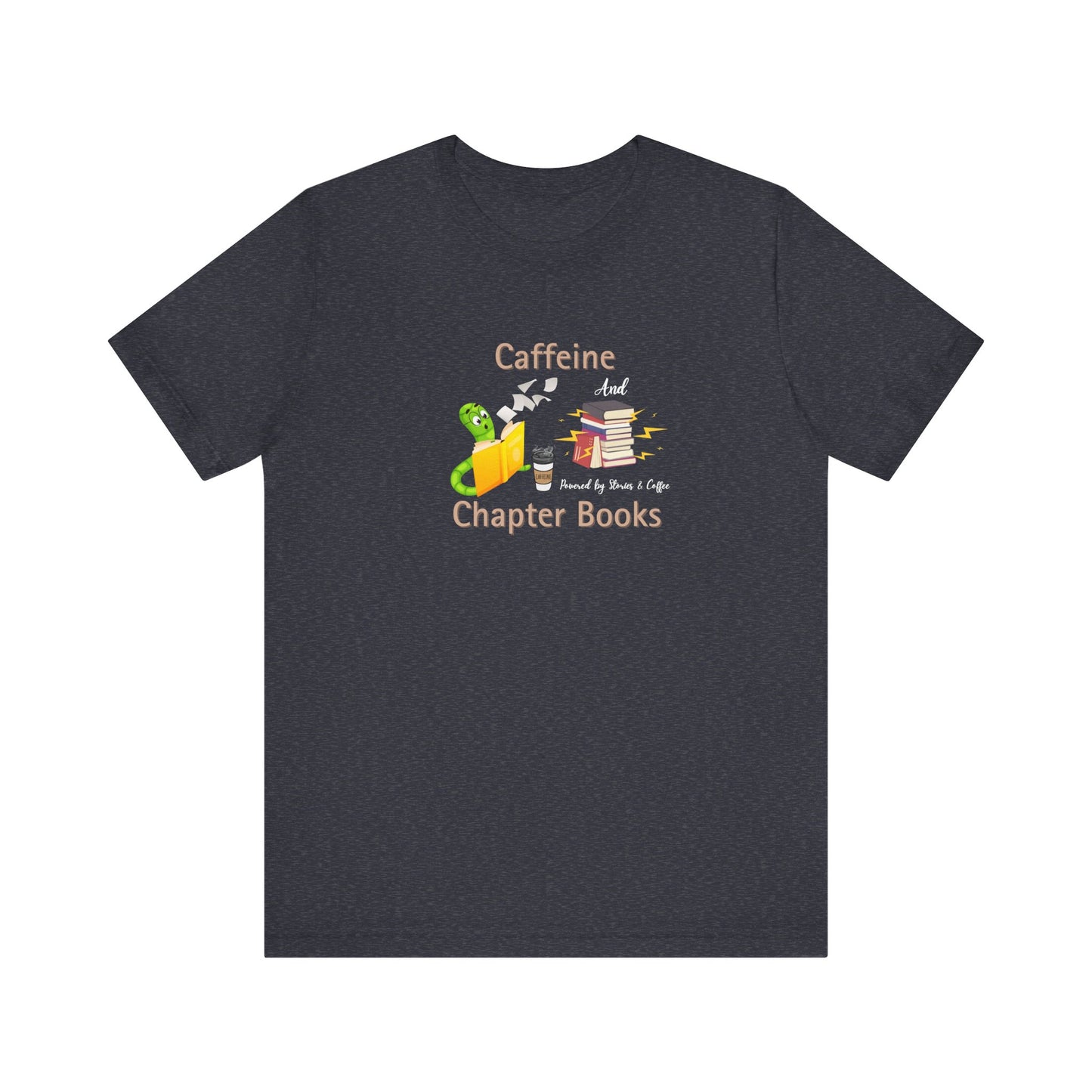 Bookworm fuel t-shirt - Heather navy
