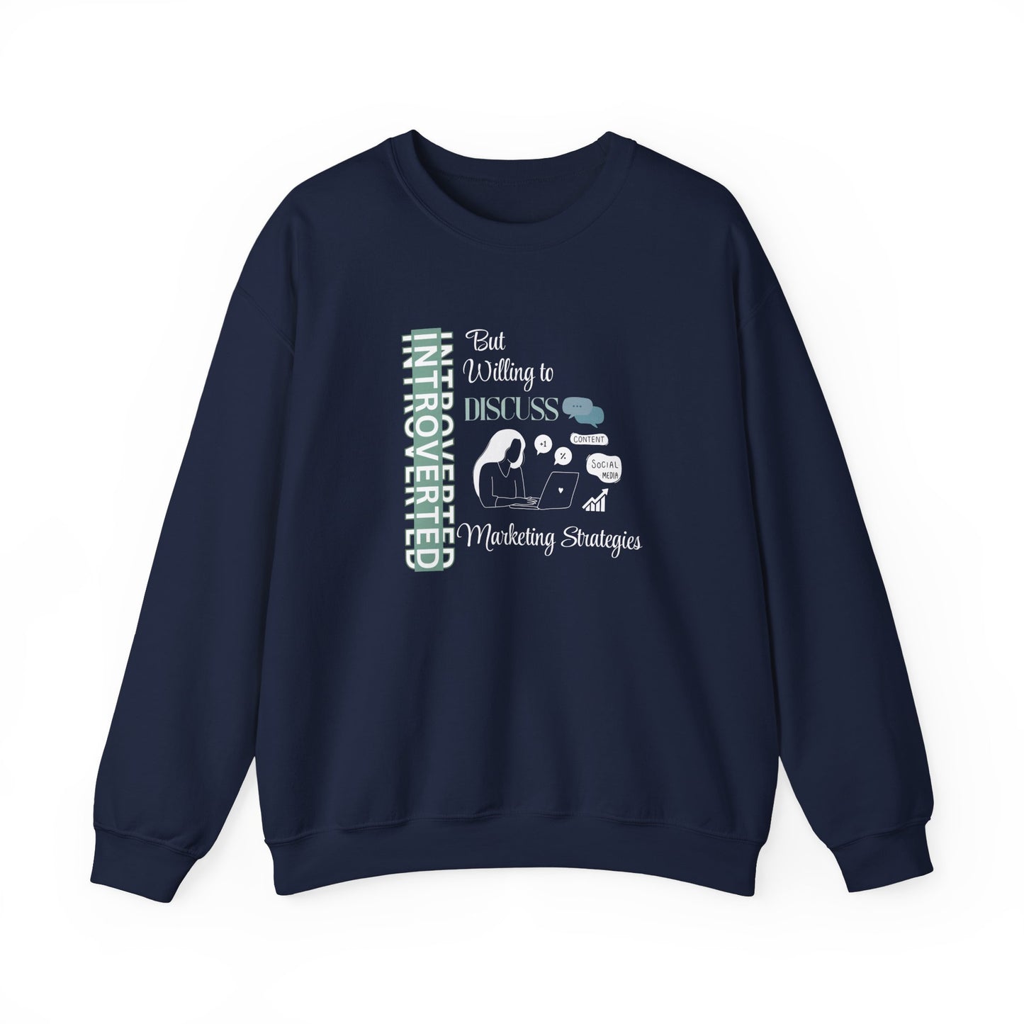 Quiet hustler sweatshirt - navy