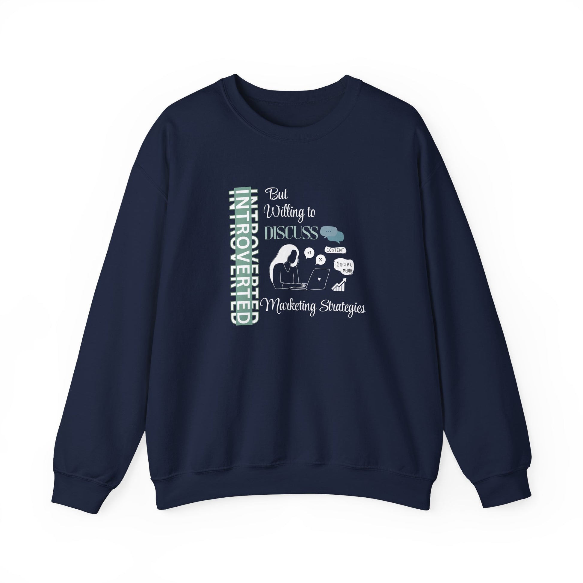 Quiet hustler sweatshirt - navy