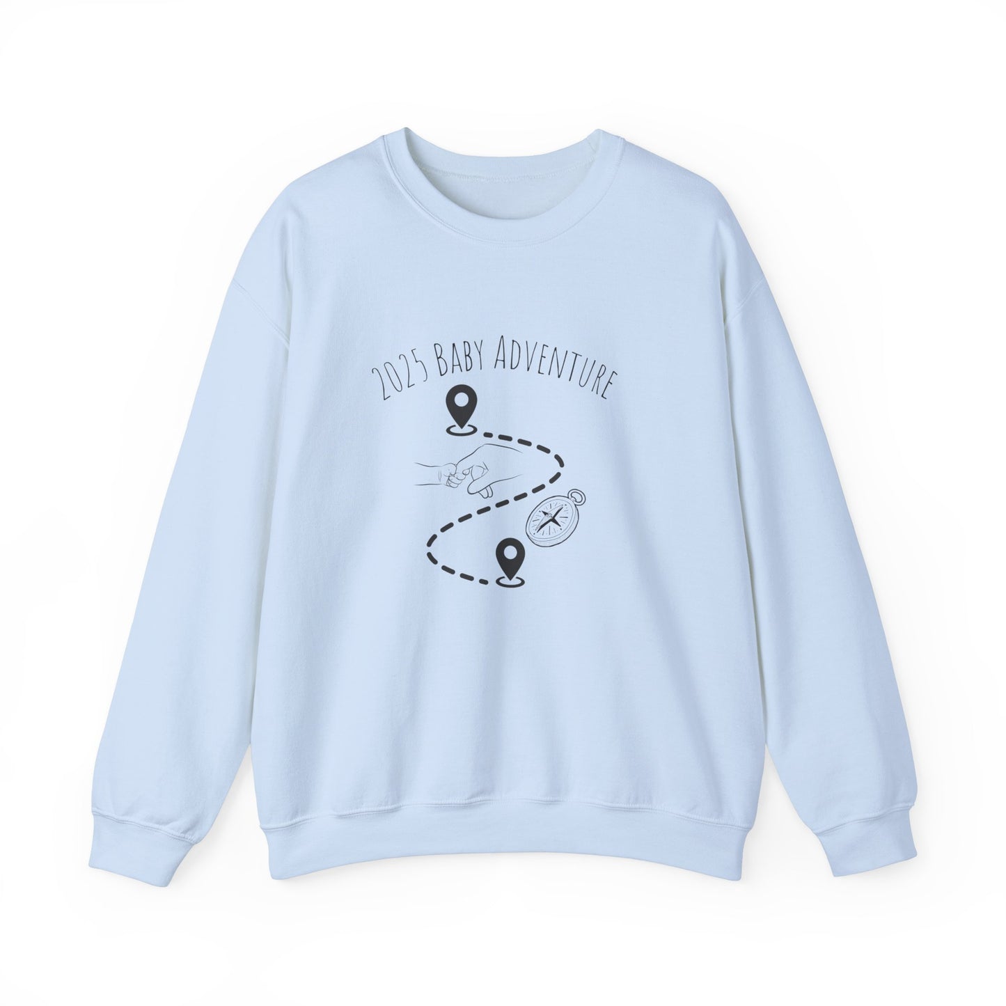 2025 Baby adventure sweatshirt - Light blue