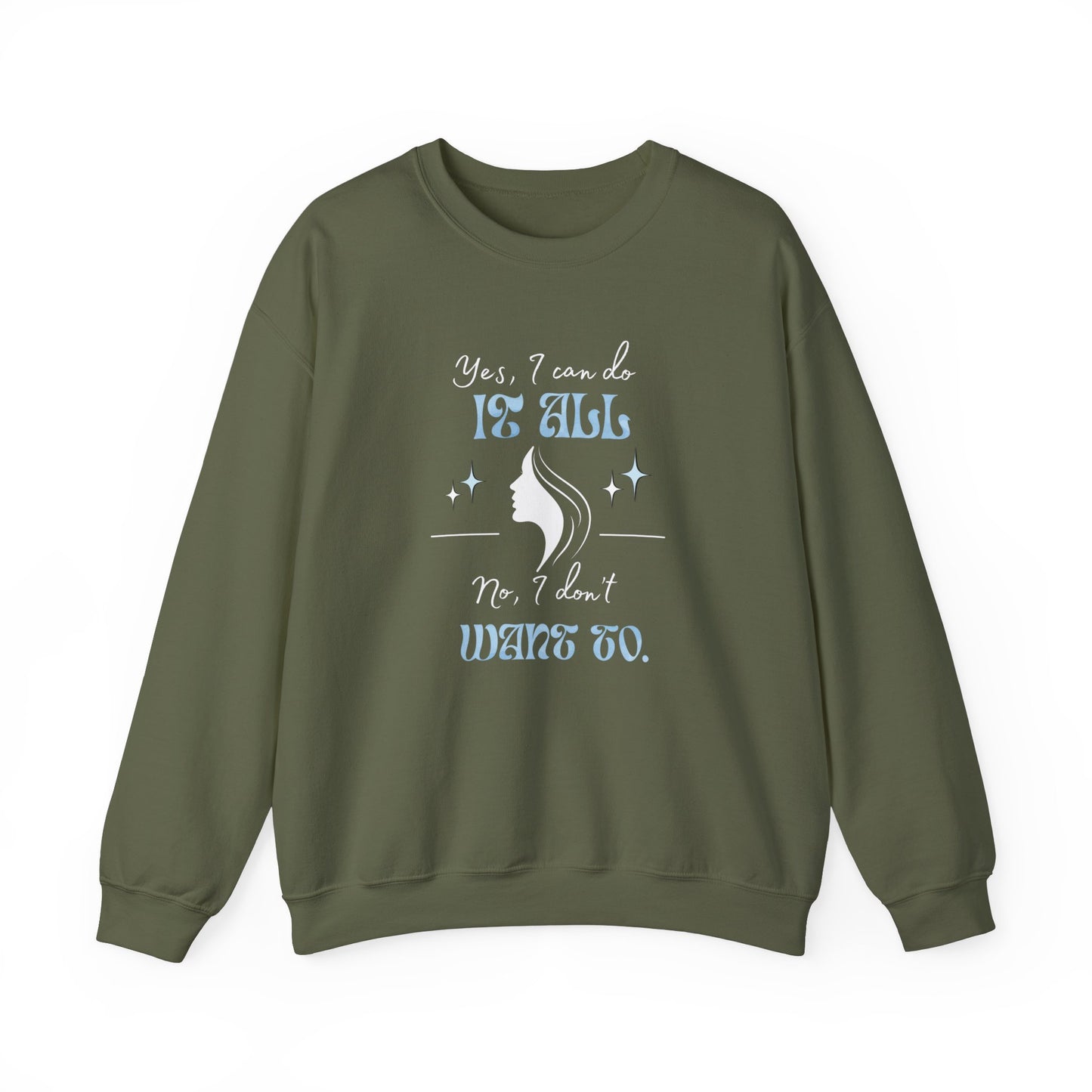 Cozy sarcastic sweatshirt - Military green