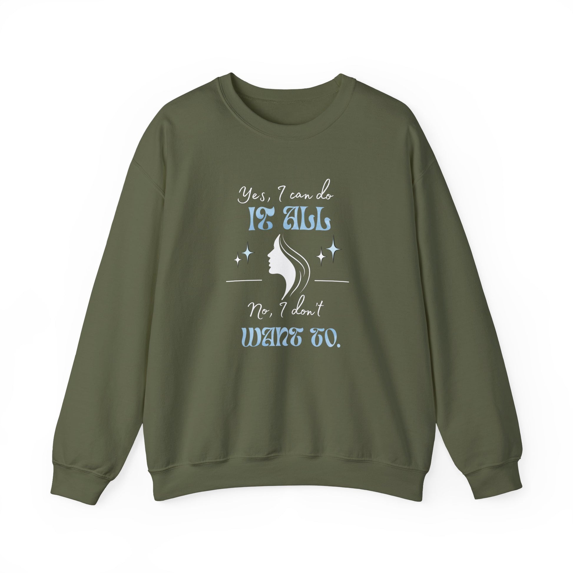 Cozy sarcastic sweatshirt - Military green