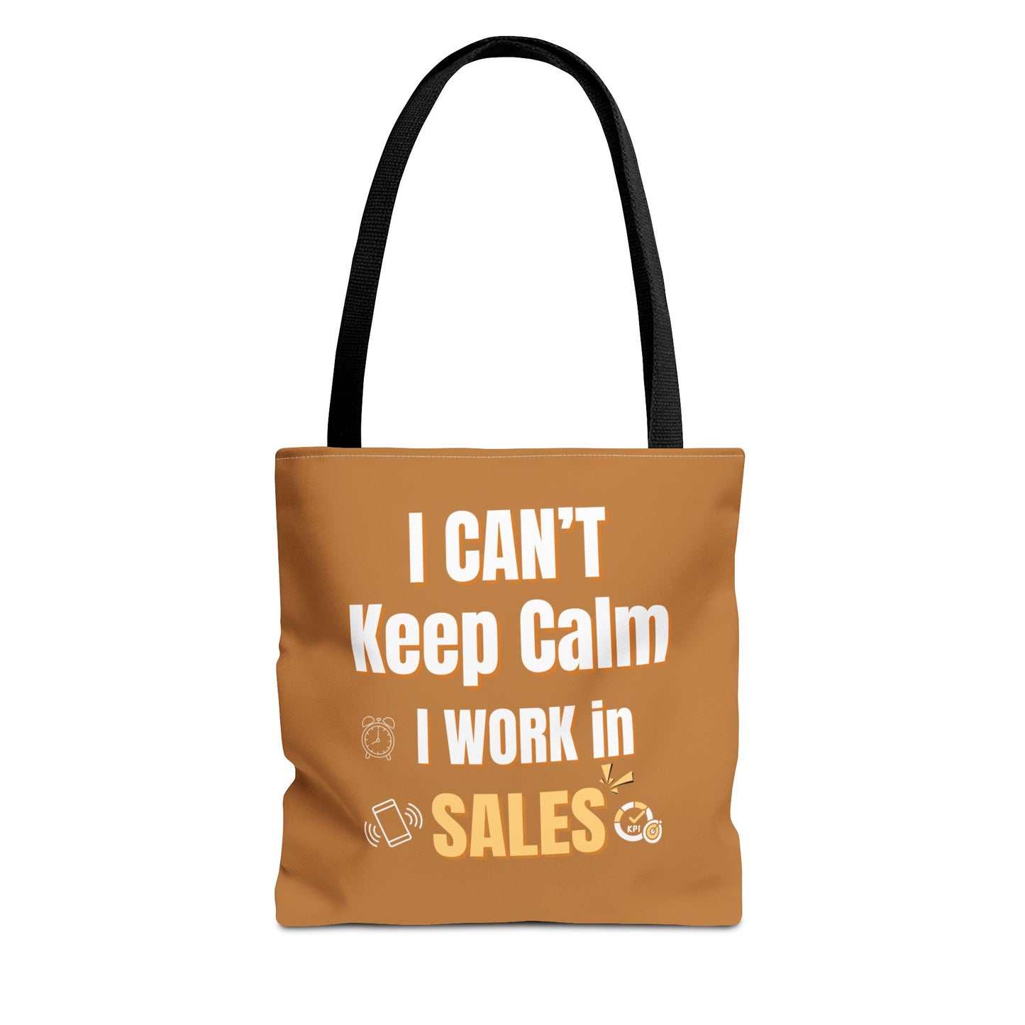 Sales rep tote bag with black handle