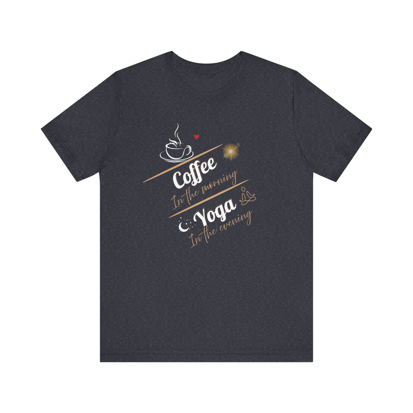 Casual comfort tee - Heather navy