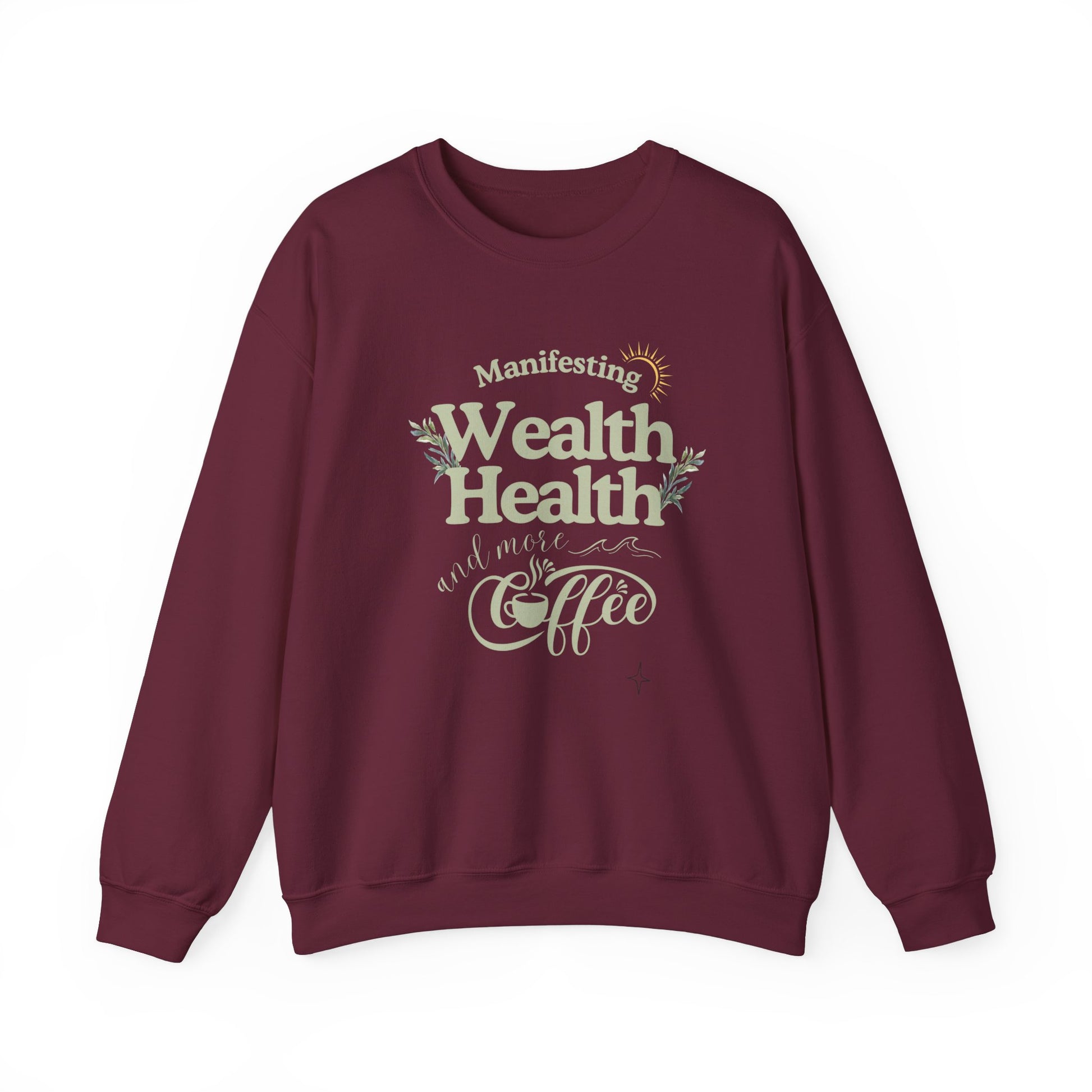 Cozy manifestation sweatshirt - maroon