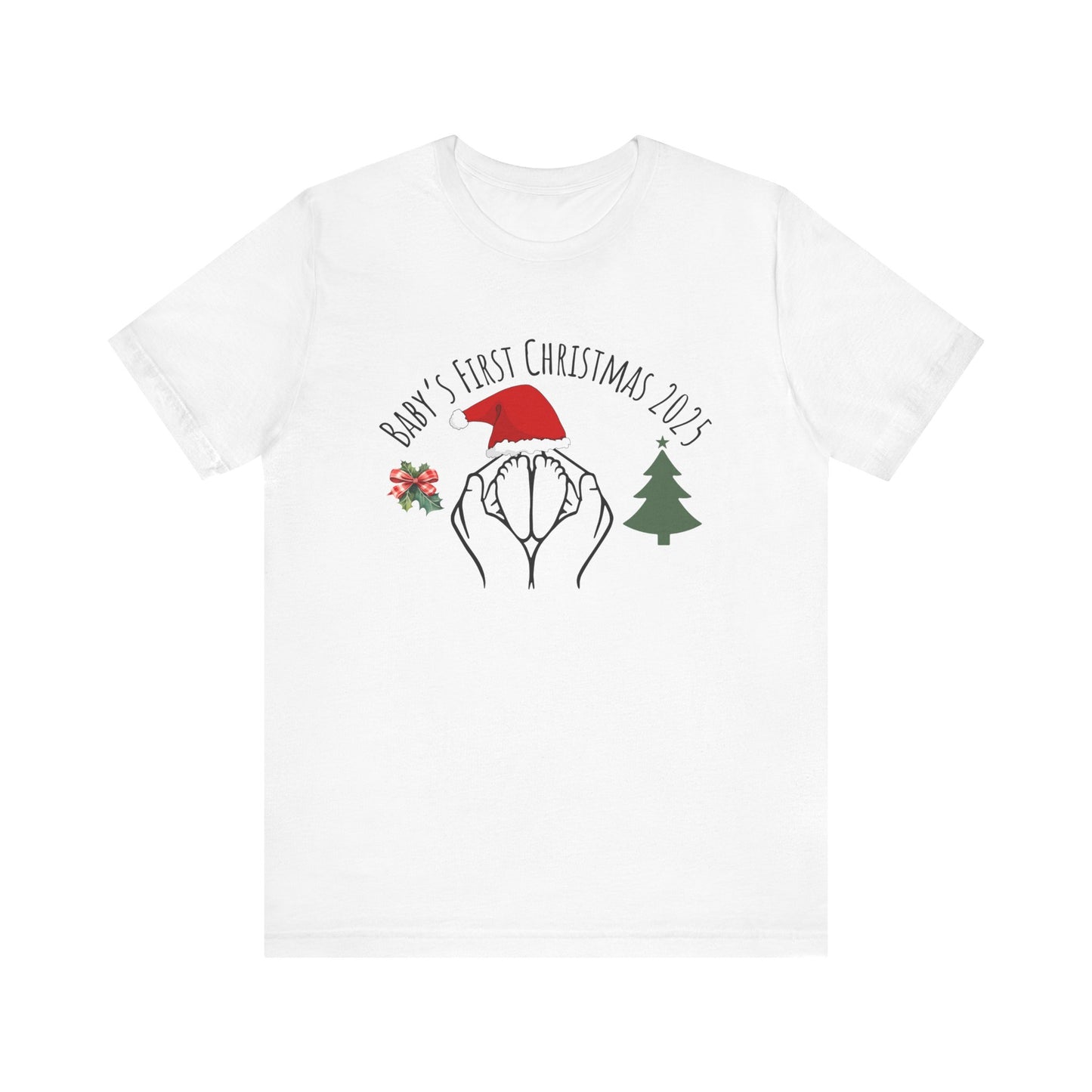 Baby's First Christmas 2025 T-Shirt - white
