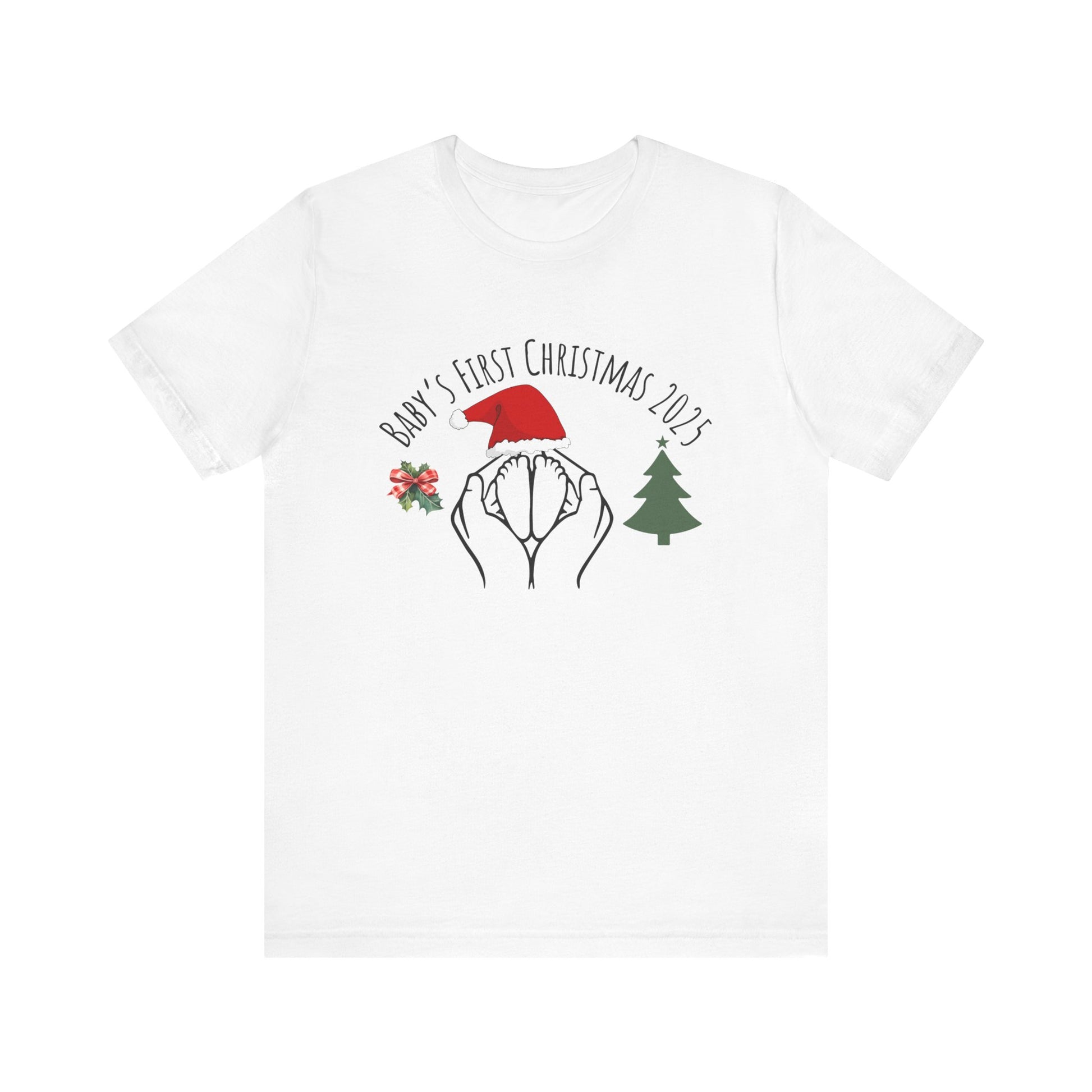 Baby's First Christmas 2025 T-Shirt - white