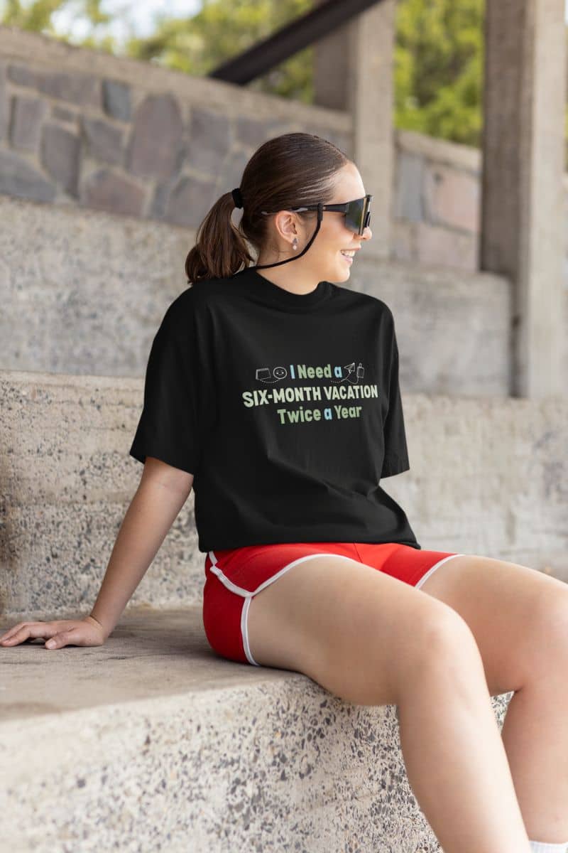 Daily wear graphic tee - suitable for office workers, designers, freelancers, students,..with comfort and ease throughout the day.