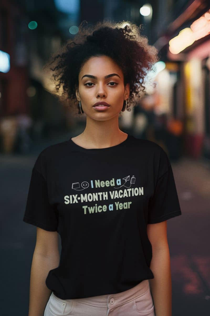 Minimalist typography t-shirt - for those who love minimalism and humor