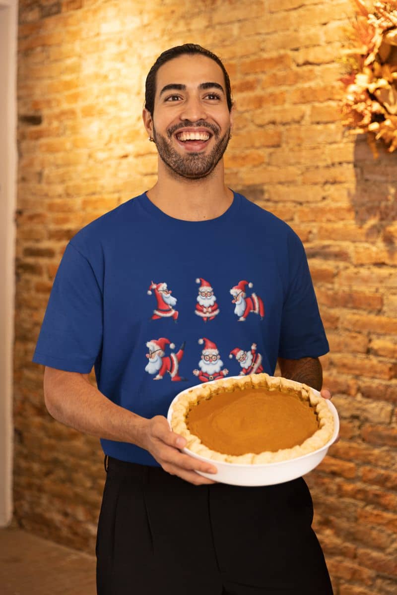 Prepping For The Big Night One Activity At A Time T-Shirt with a man is holding a pumpkin with a smile.