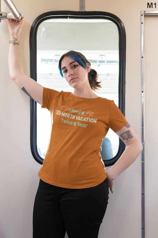 Vacation vibes t-shirt - I need a six-month vacation twice a year t-shirt for office workers