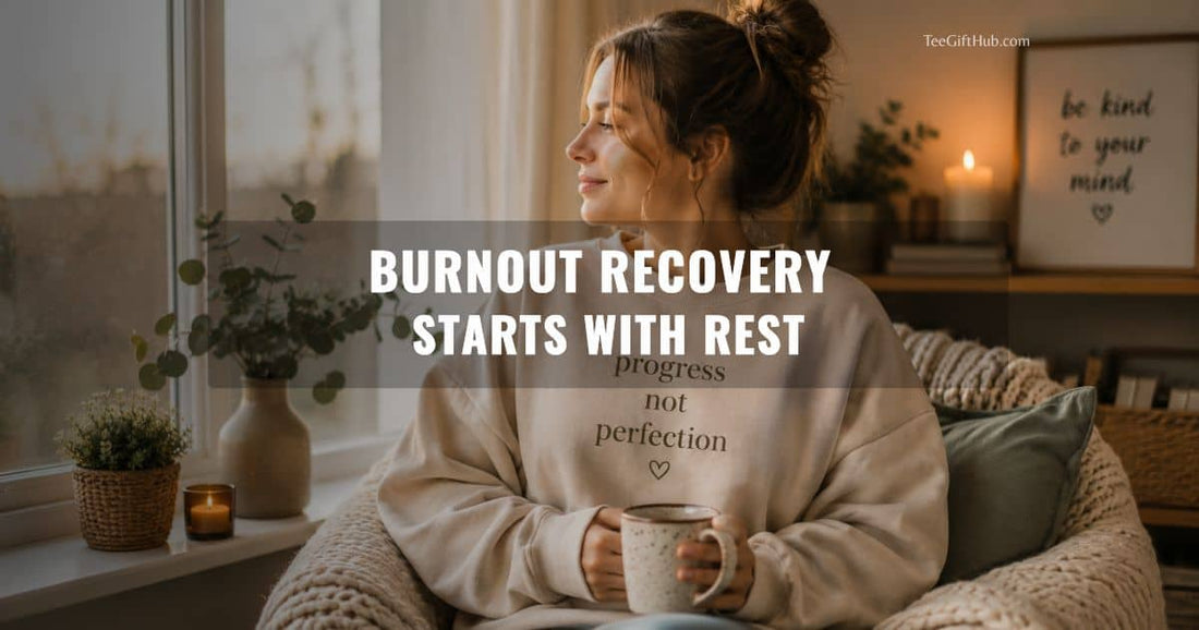 burnout recovery sweatshirt for women