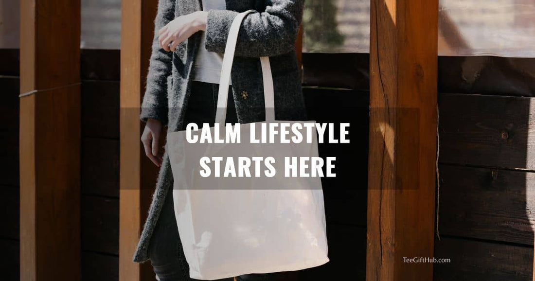 mindfulness tote bags for calm lifestyle