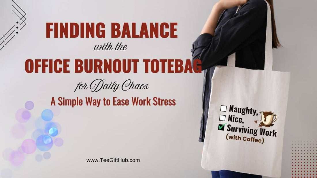 Office Burnout Tote Bag for Daily Chaos