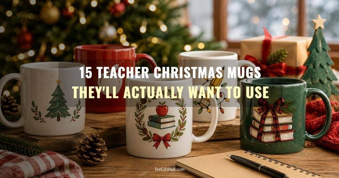 teacher christmas mugs