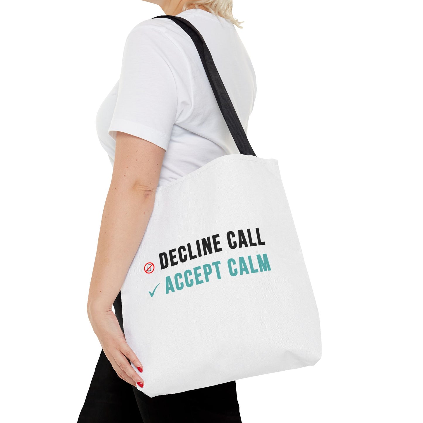 Wellness Tote Bag – Decline the Noise, Carry the Calm