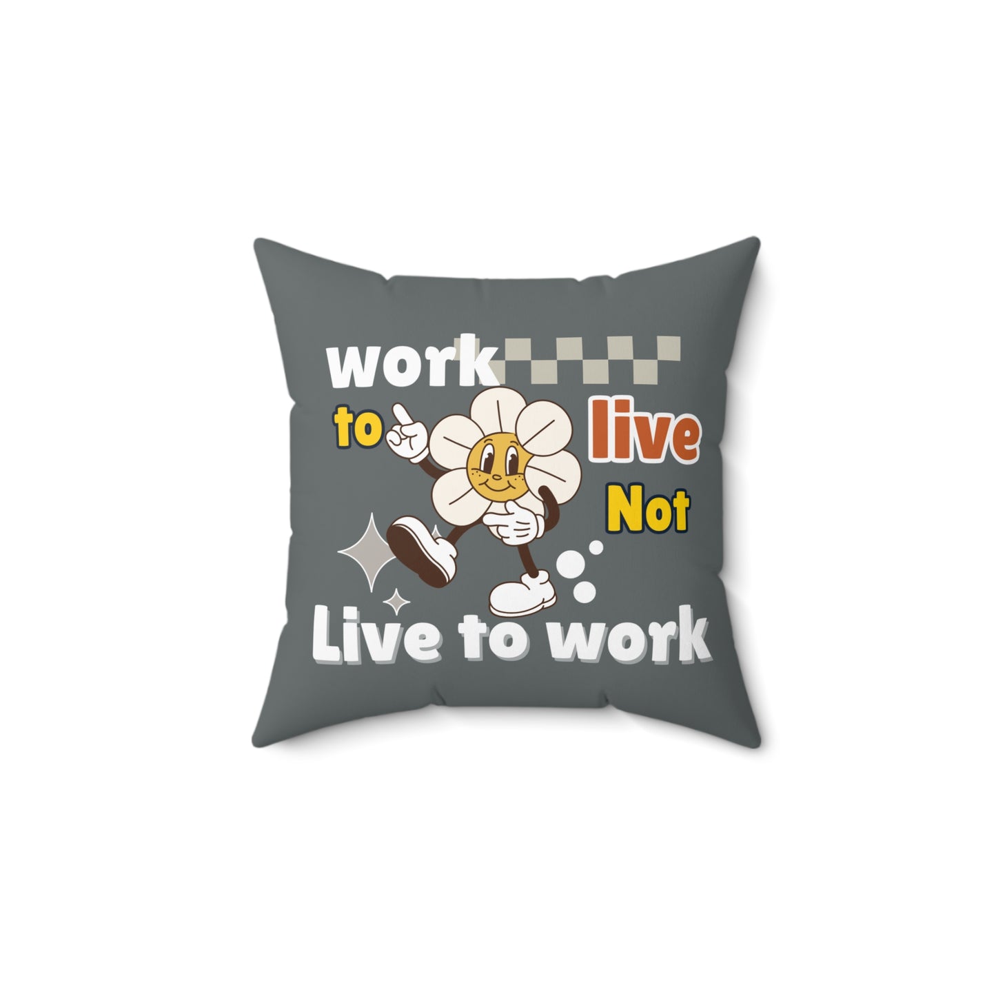Decorative quote pillow - front